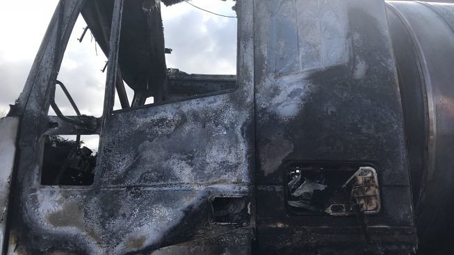 Incendio-tir-lecce-Gallipoli