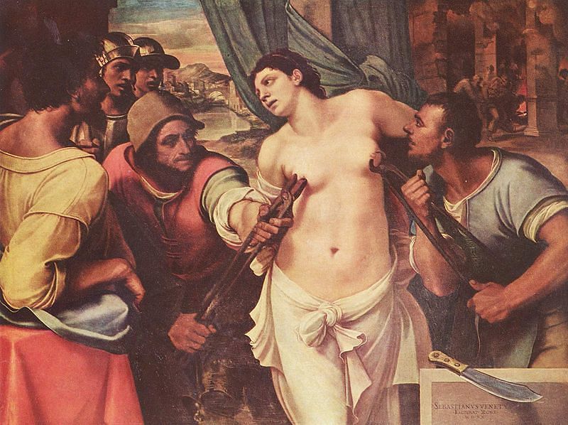 Il Martirio di Sant'Agata. Sebastiano del Piombo