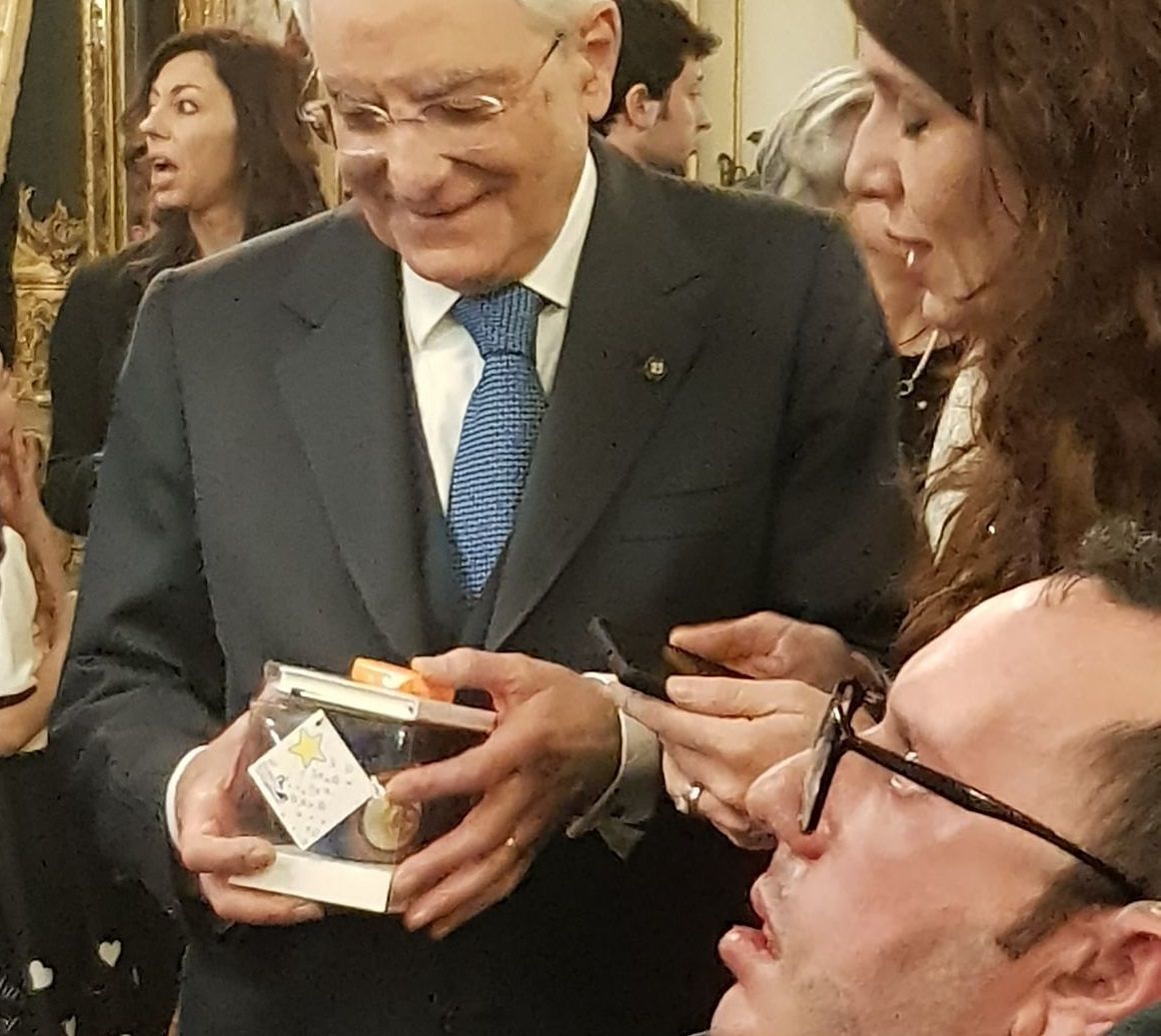 Sergio Mattarella con Gaetano Fuso
