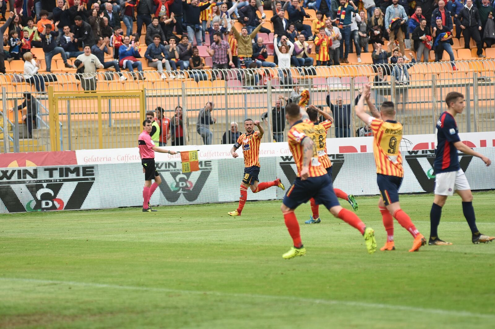 Il gol di Lepore (ph.Pinto)