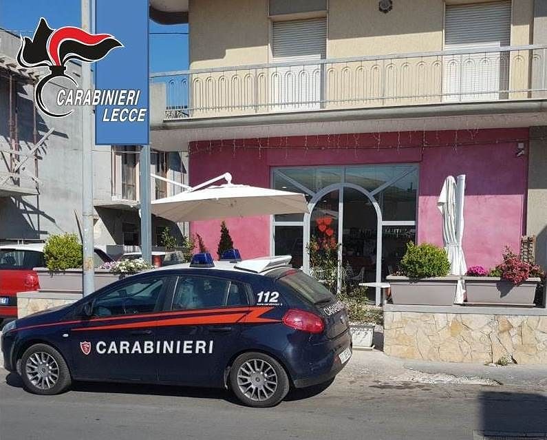 Il bar controllato e posto sotto sequestro