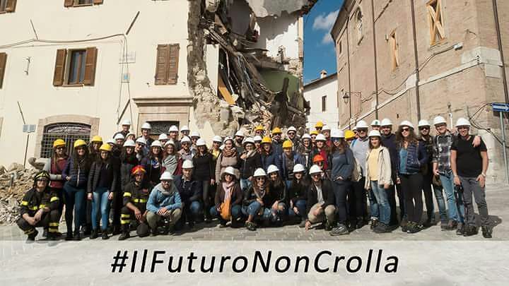 Gli studenti sui luoghi del sisma