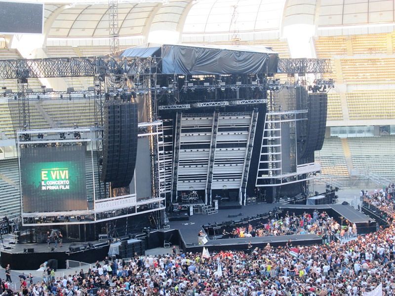 Una palco di Vasco a Bari