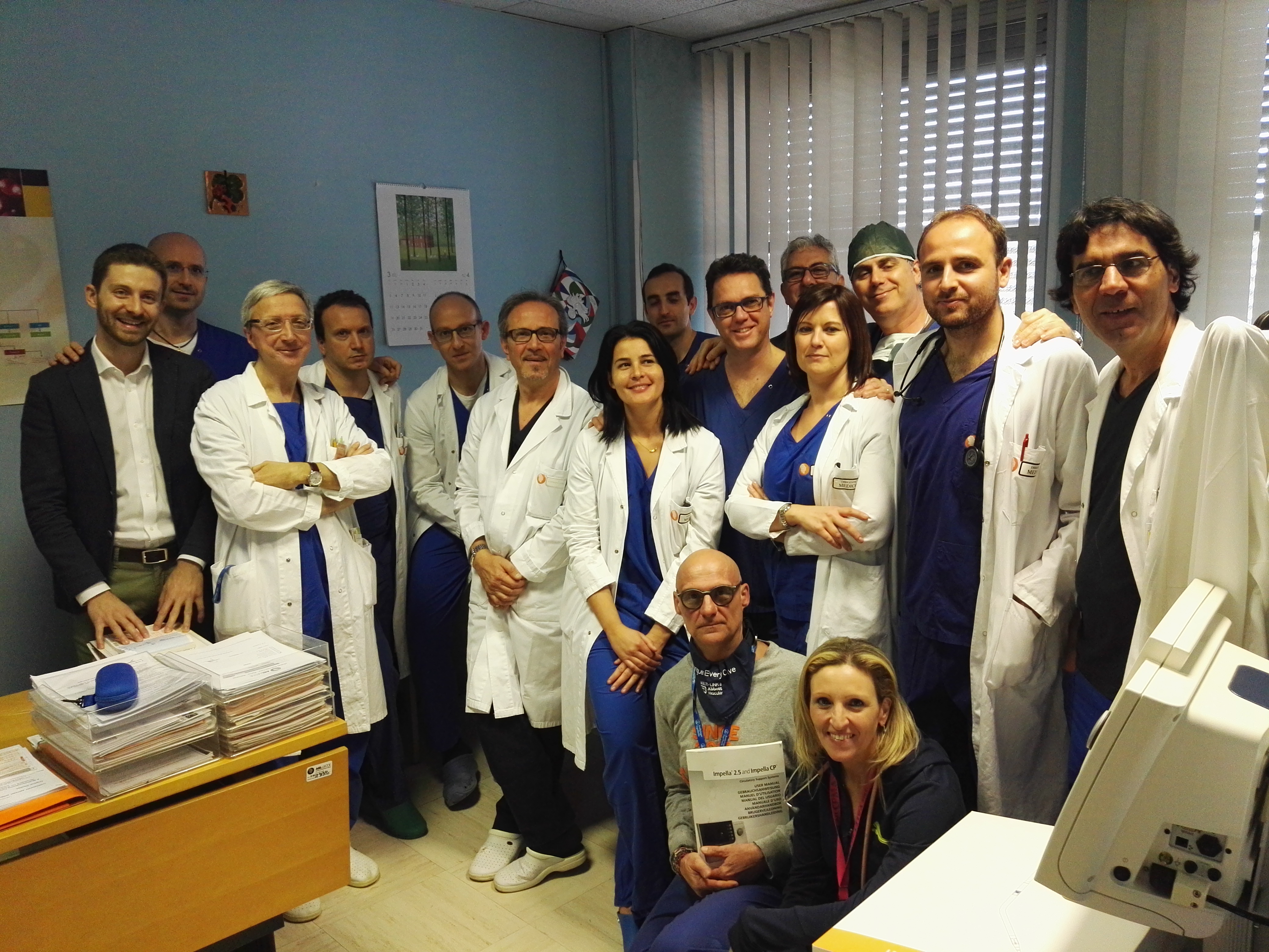 Heart Team del Reparto di Emodinamica del Vito Fazzi di Lecce