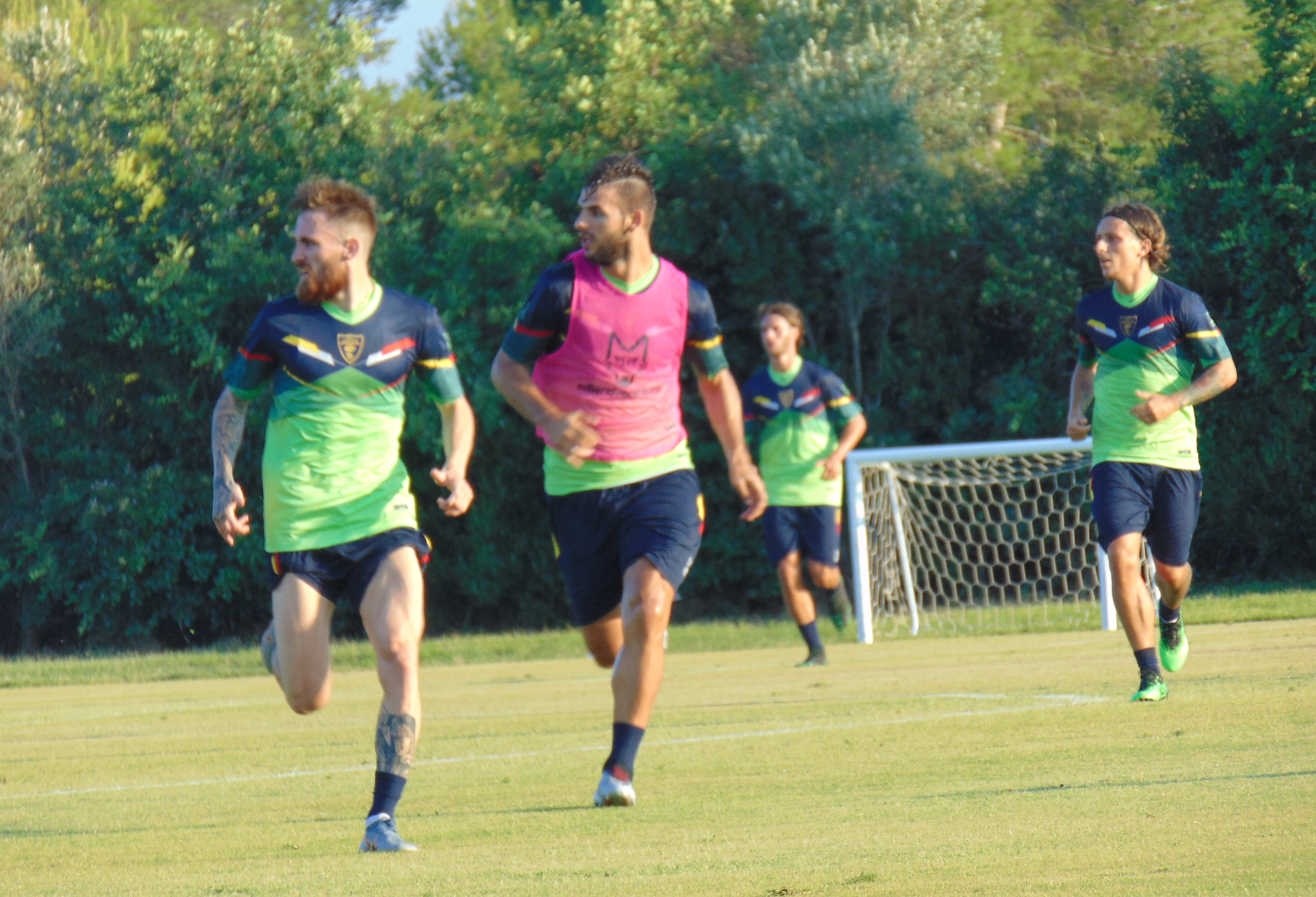 Majer, Tachtsidis e Petriccione in esercitazione
