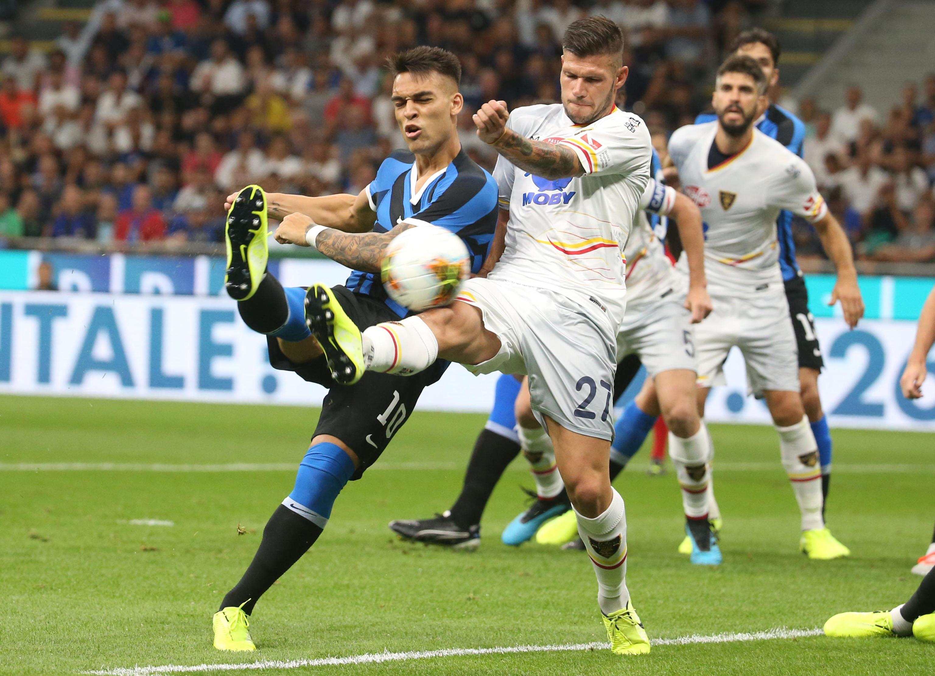 Lautaro e Calderoni - ANSA / MATTEO BAZZI