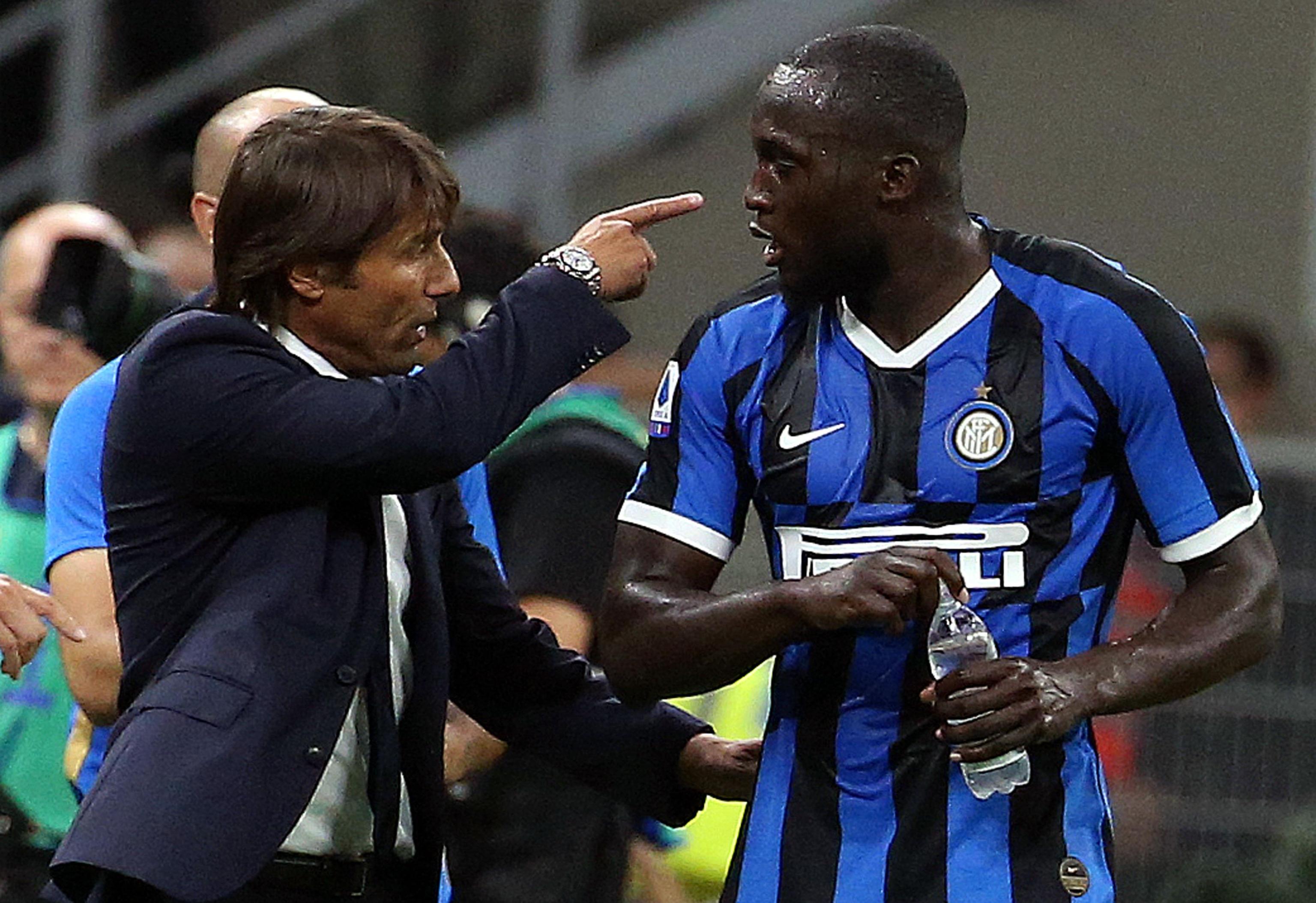 Conte e Lukaku - ANSA / MATTEO BAZZI