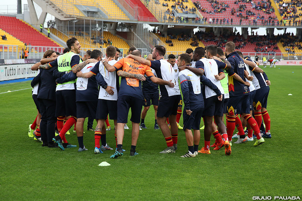 Il Lecce in gruppo (ph.Paliaga)