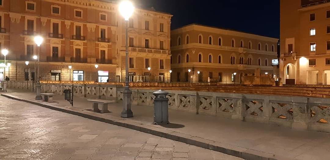Il passeggio dell'Anfiteatro di Lecce
