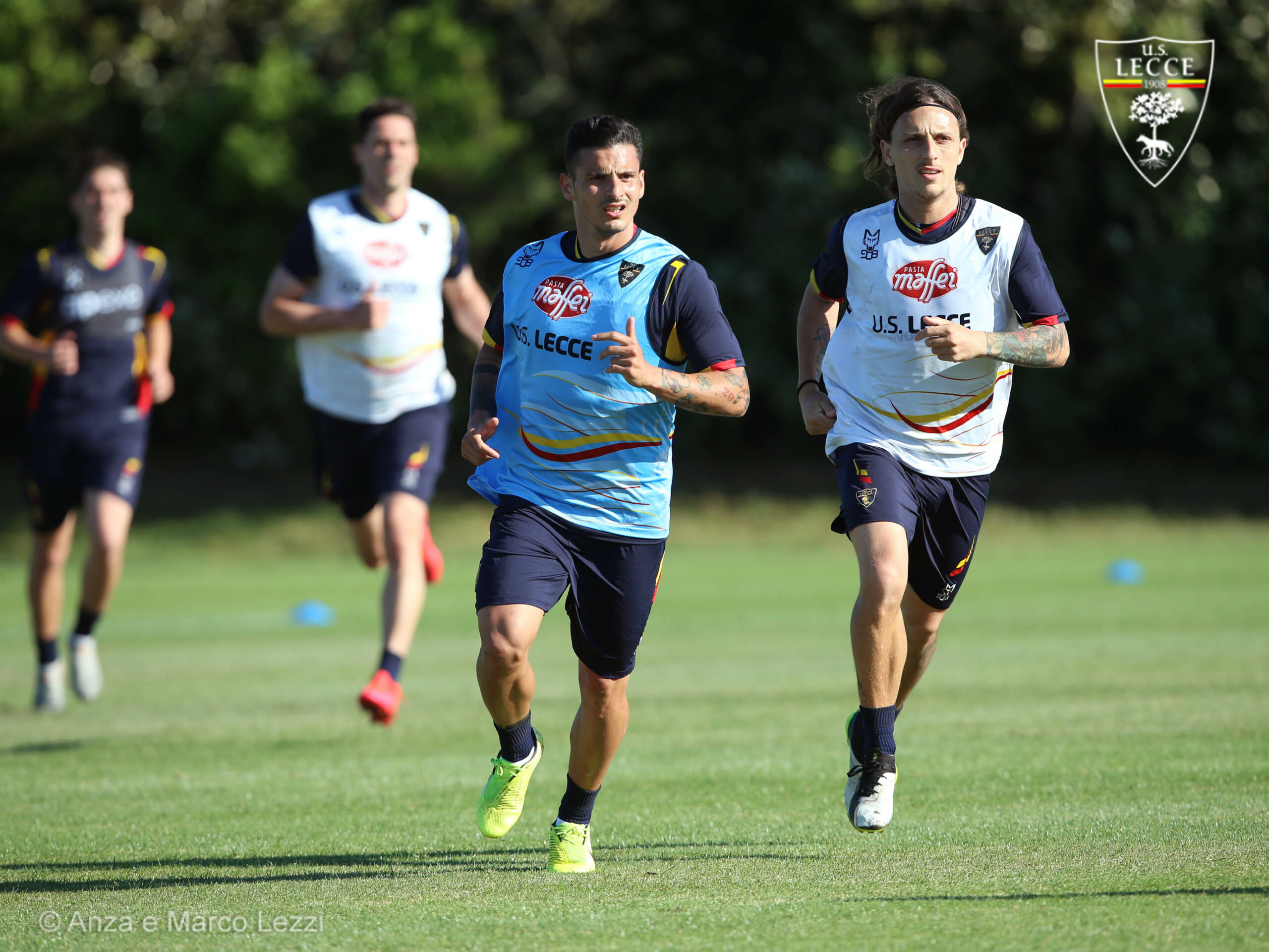 Falco e Petriccione in allenamento