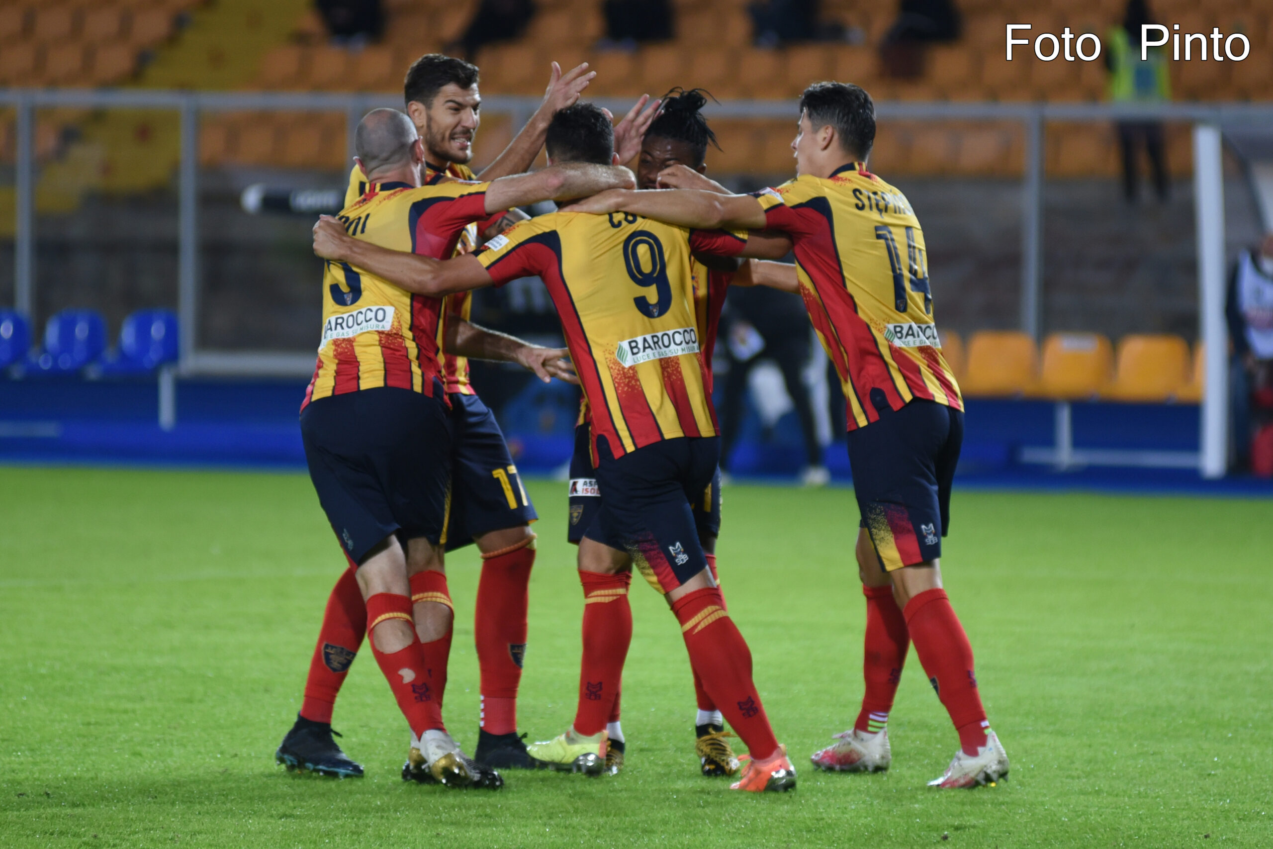 L'esultanza al gol di Coda