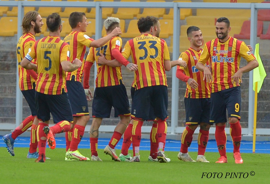 Esultanza Lecce 2021 (Ph Pinto)