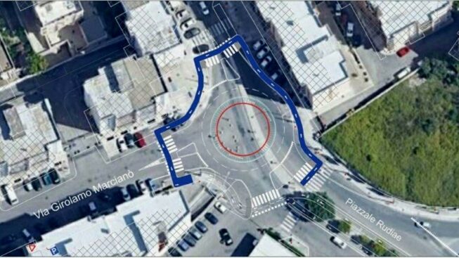 rotatoria piazzale rudiae