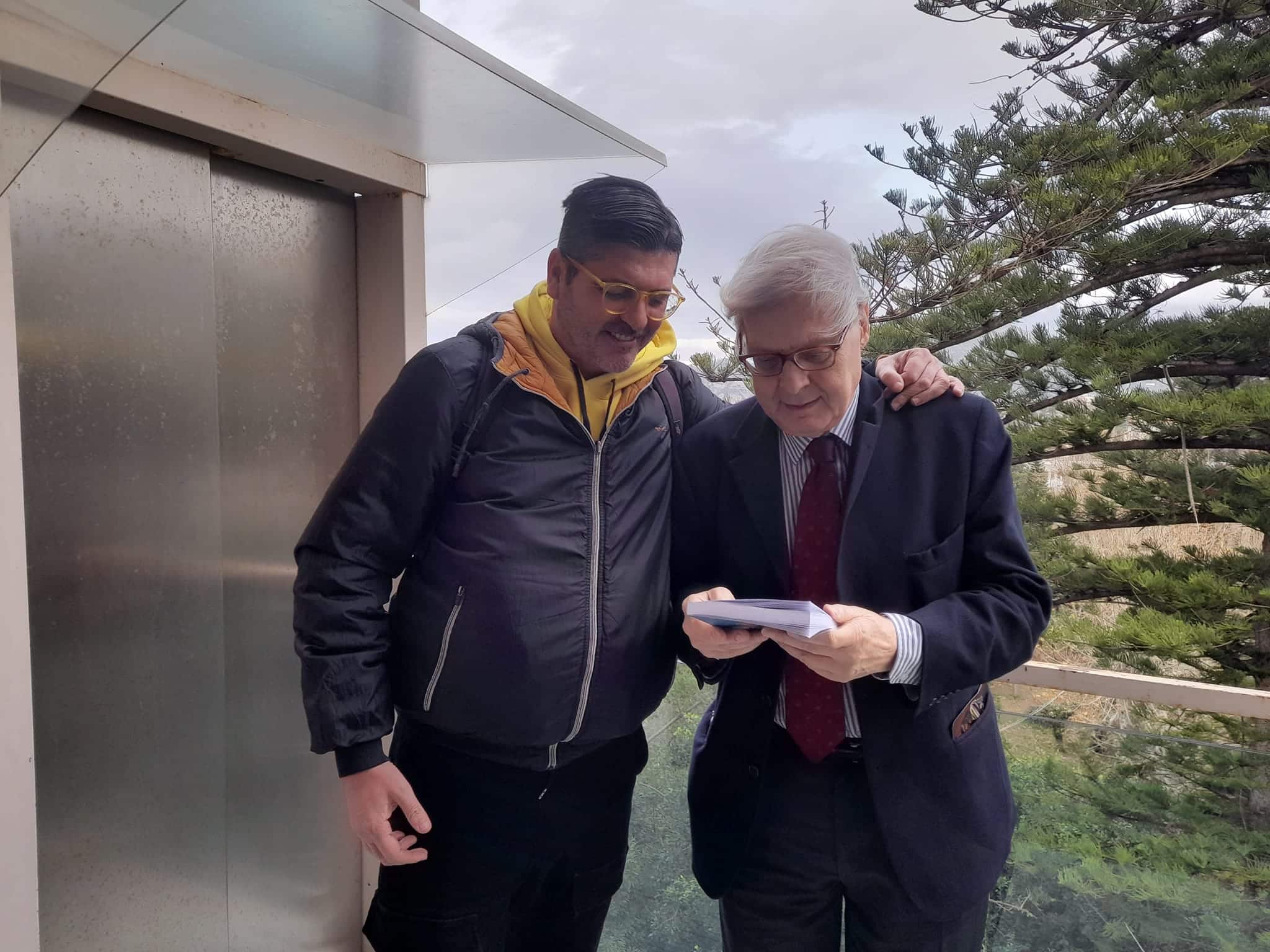Andrea Bufano e Vittorio Sgarbi