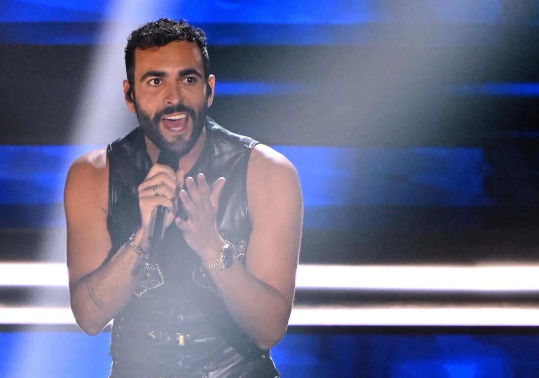 Italian singer Marco Mengoni performs on stage at the Ariston theatre during the 73rd Sanremo Italian Song Festival, in Sanremo, Italy, 07 February 2023. The music festival will run from 07 to 11 February 2023. ANSA/ETTORE FERRARI
