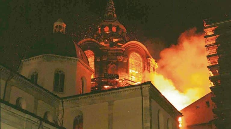 L’incendio nella cappella del Guarini che